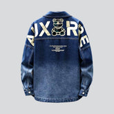 Übergroße Y2k-Jeansjacke für Herren